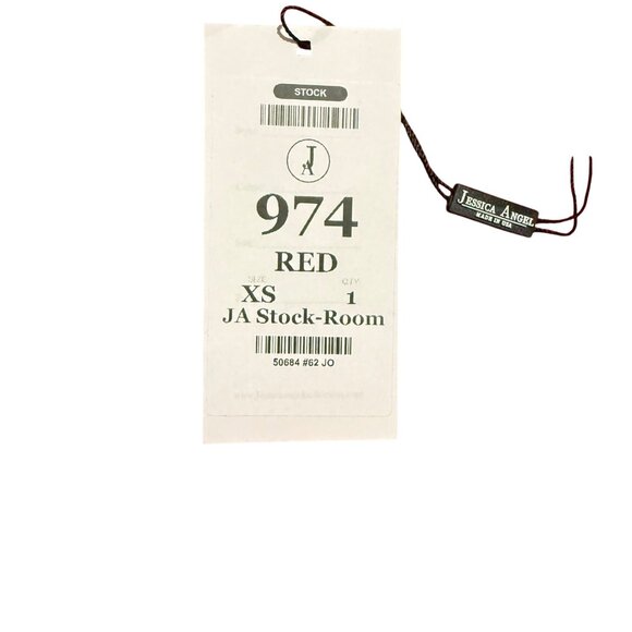 Jessica Angel 974 Square Neck Ruched Open Back Gown Red Size XS NWT - Picture 4 of 5